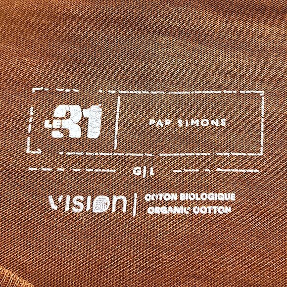 Simons Le31 caramel brown Henley t-shirt - Picture 6 of 10